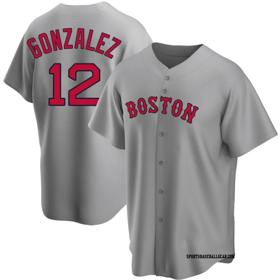 Romy Gonzalez Men's Boston Red Sox Gray Replica Road Jersey