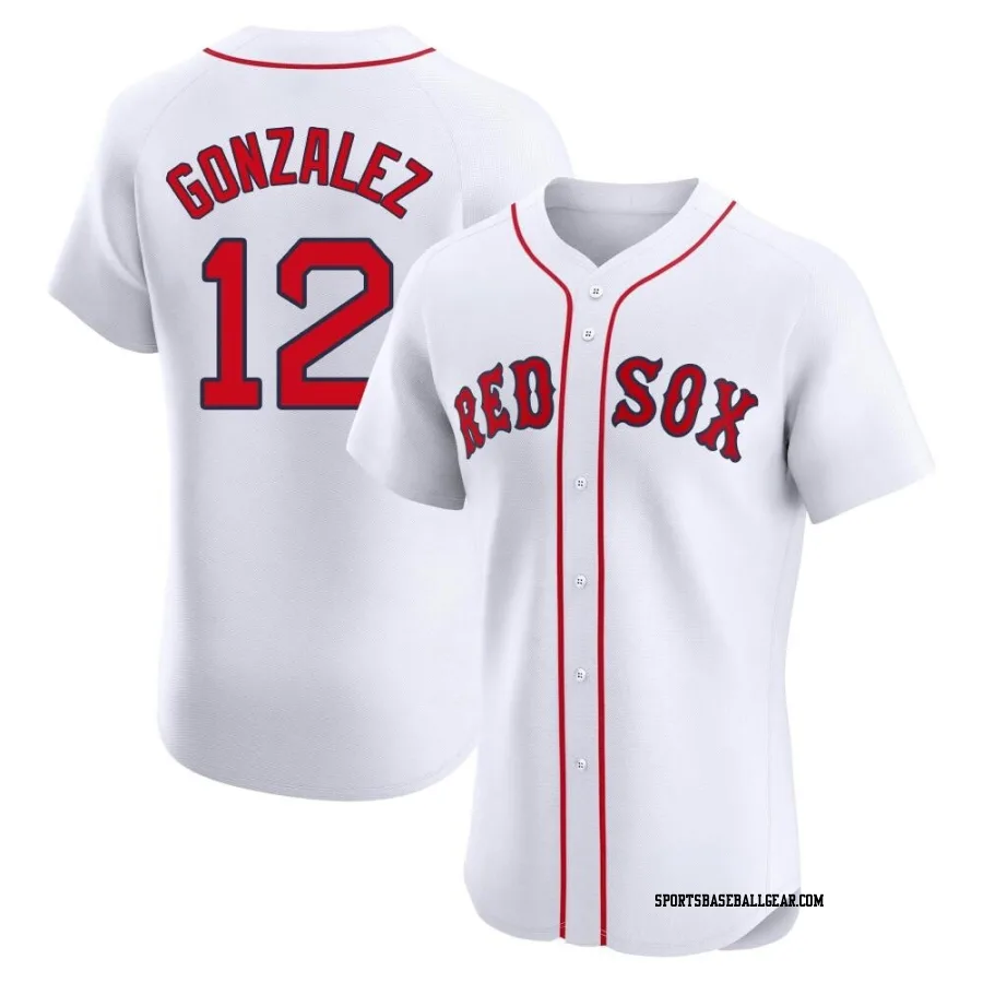 Romy Gonzalez Men's Boston Red Sox White Elite Home Jersey