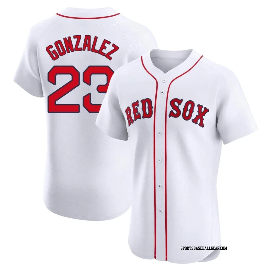 Romy Gonzalez Men's Boston Red Sox White Elite Home Jersey