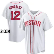 Romy Gonzalez Men's Boston Red Sox White Replica 2021 Patriots' Day Jersey