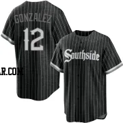 Romy Gonzalez Men's Chicago White Sox Black Replica 2021 City Connect Jersey