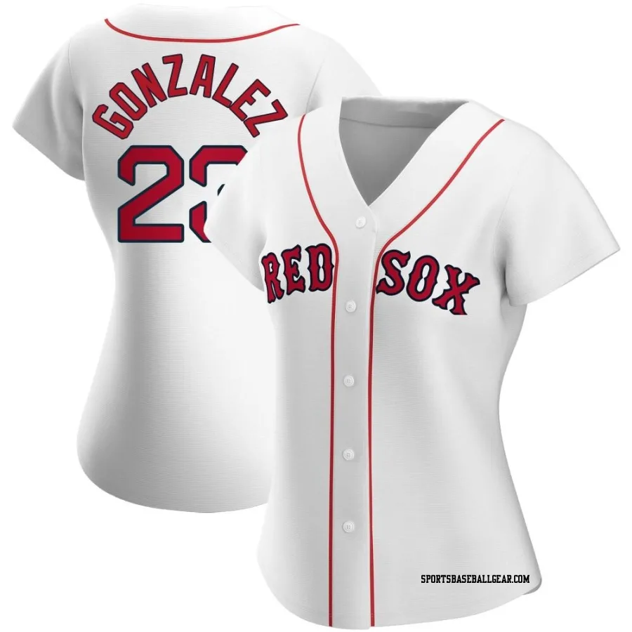 Romy Gonzalez Women's Boston Red Sox White Authentic Home Jersey