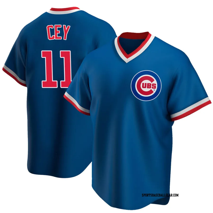 Ron Cey Men's Chicago Cubs Royal Replica Road Cooperstown Collection Jersey