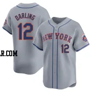 Ron Darling Men's New York Mets Gray Limited Away Jersey