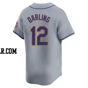 Ron Darling Men's New York Mets Gray Limited Away Jersey