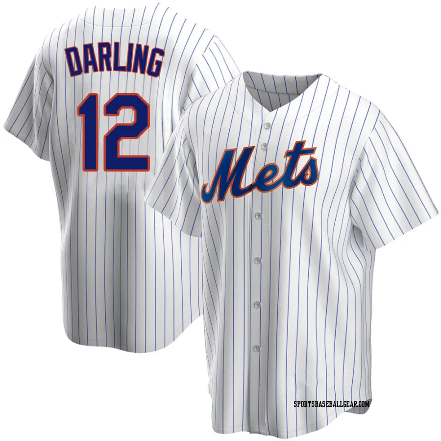 Ron Darling Youth New York Mets White Replica Home Jersey