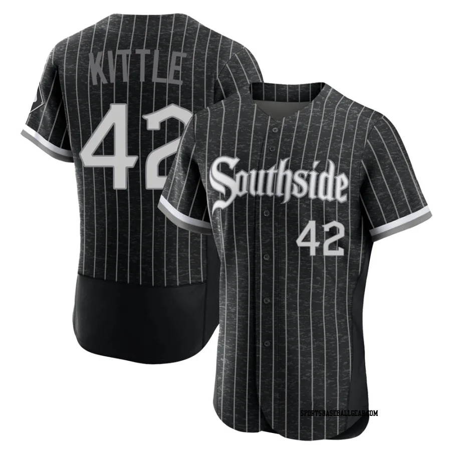 Ron Kittle Men's Chicago White Sox Black Authentic 2021 City Connect Jersey