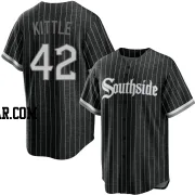 Ron Kittle Men's Chicago White Sox Black Replica 2021 City Connect Jersey