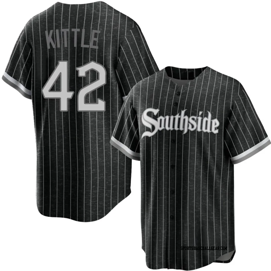 Ron Kittle Men's Chicago White Sox Black Replica 2021 City Connect Jersey