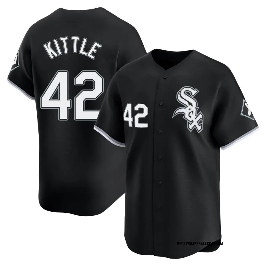 Ron Kittle Youth Chicago White Sox Black Limited Alternate Jersey