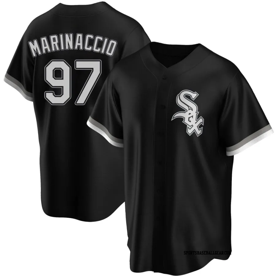 Ron Marinaccio Men's Chicago White Sox Black Replica Alternate Jersey