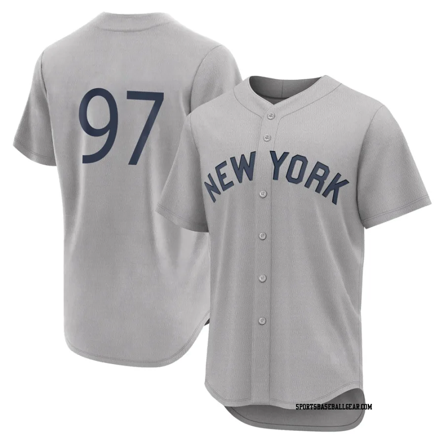 Ron Marinaccio Men's New York Yankees Gray Authentic 2021 Field of Dreams Jersey