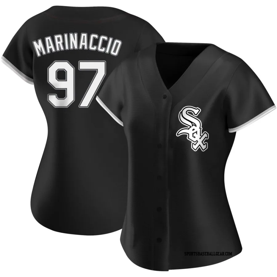 Ron Marinaccio Women's Chicago White Sox Black Replica Alternate Jersey