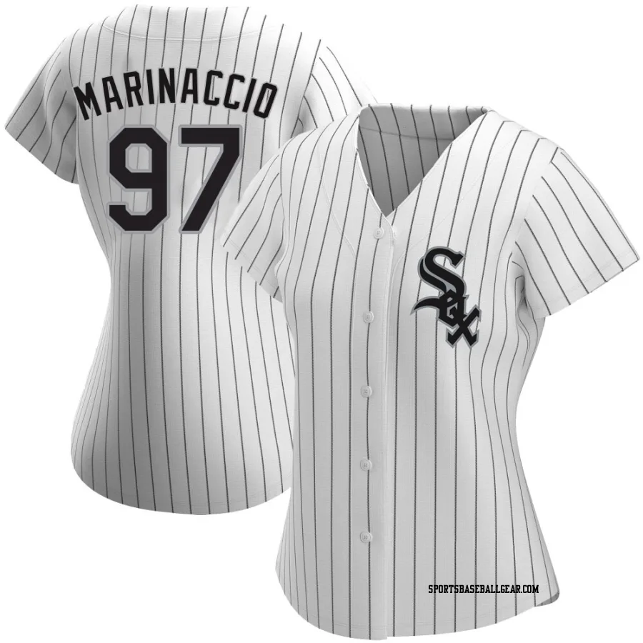 Ron Marinaccio Women's Chicago White Sox White Authentic Home Jersey