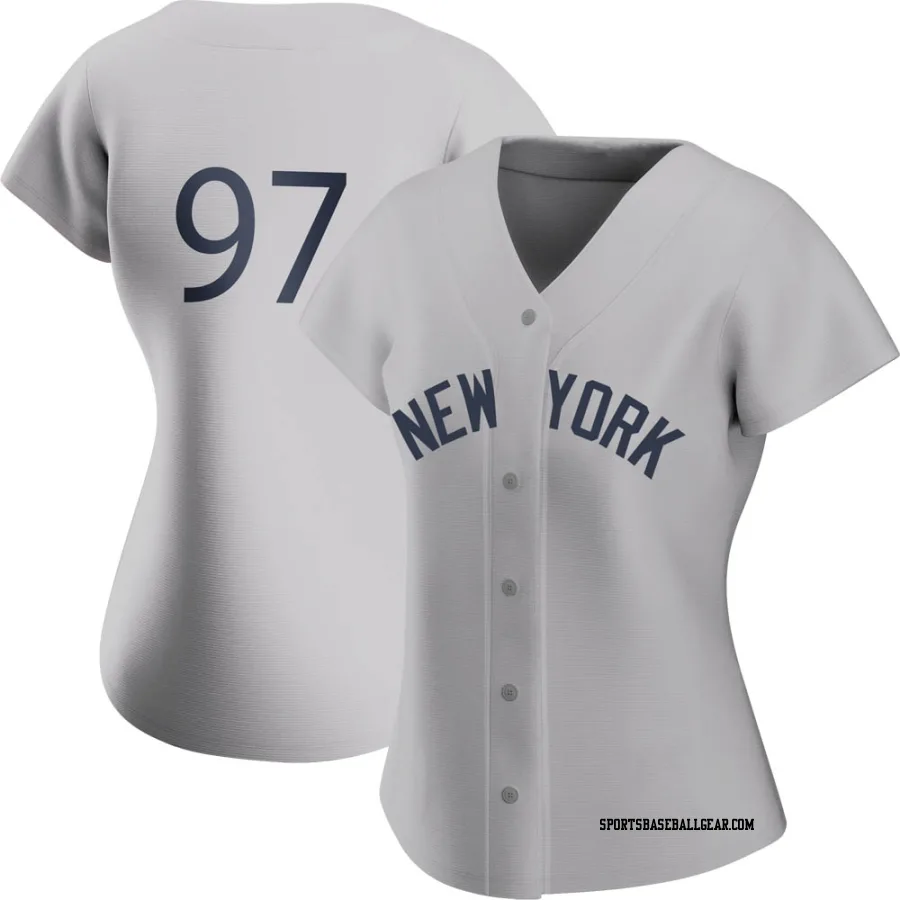 Ron Marinaccio Women's New York Yankees Gray Authentic 2021 Field of Dreams Jersey