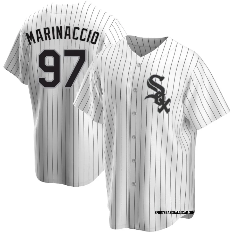 Ron Marinaccio Youth Chicago White Sox White Replica Home Jersey