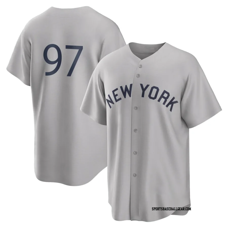 Ron Marinaccio Youth New York Yankees Gray Replica 2021 Field of Dreams Jersey