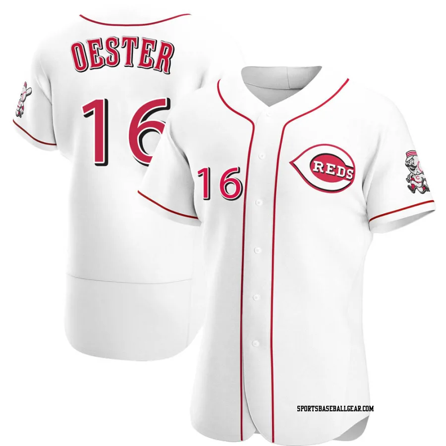 Ron Oester Men's Cincinnati Reds White Authentic Home Jersey