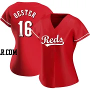 Ron Oester Women's Cincinnati Reds Red Authentic Alternate Jersey