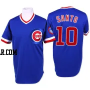 Ron Santo Men's Chicago Cubs Blue Authentic Throwback Jersey