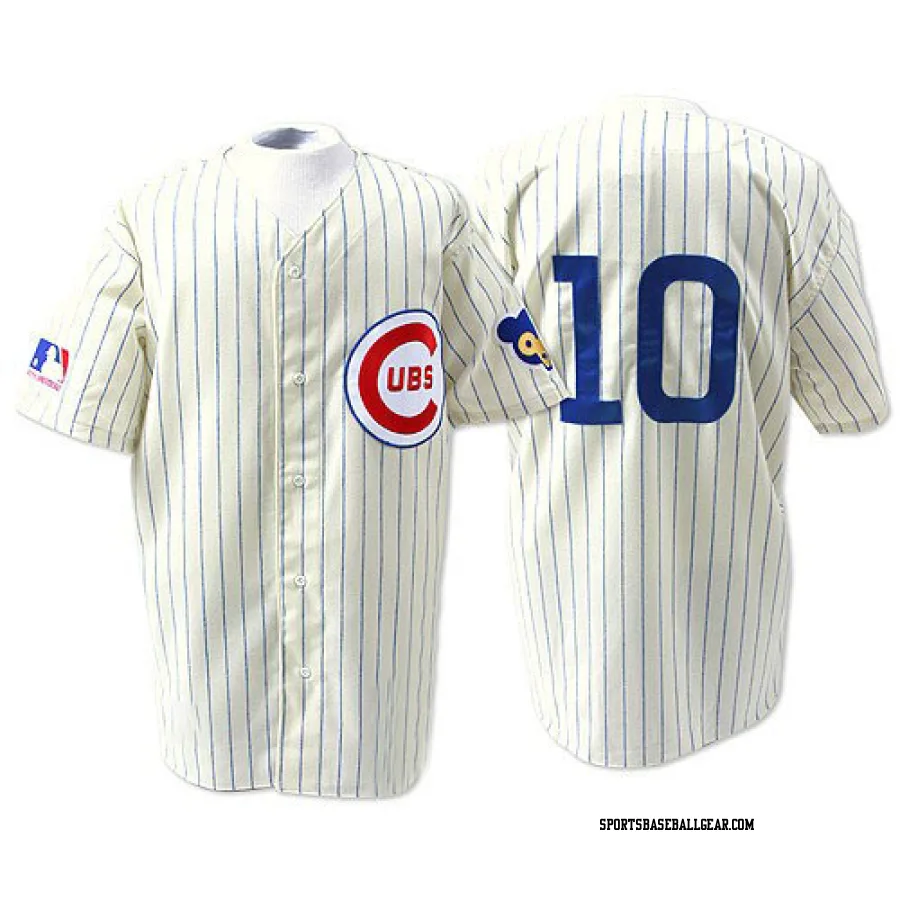 Ron Santo Men's Chicago Cubs White Replica Throwback Jersey