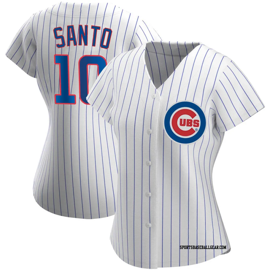 Ron Santo Women's Chicago Cubs White Authentic Home Jersey