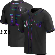 Ron Santo Youth Chicago Cubs Black Holographic Replica Alternate Jersey