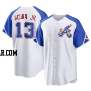 Ronald Acuna Jr. Men's Atlanta Braves White Replica 2023 City Connect Jersey