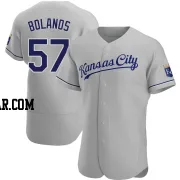 Ronald Bolanos Men's Kansas City Royals Gray Authentic Road Jersey