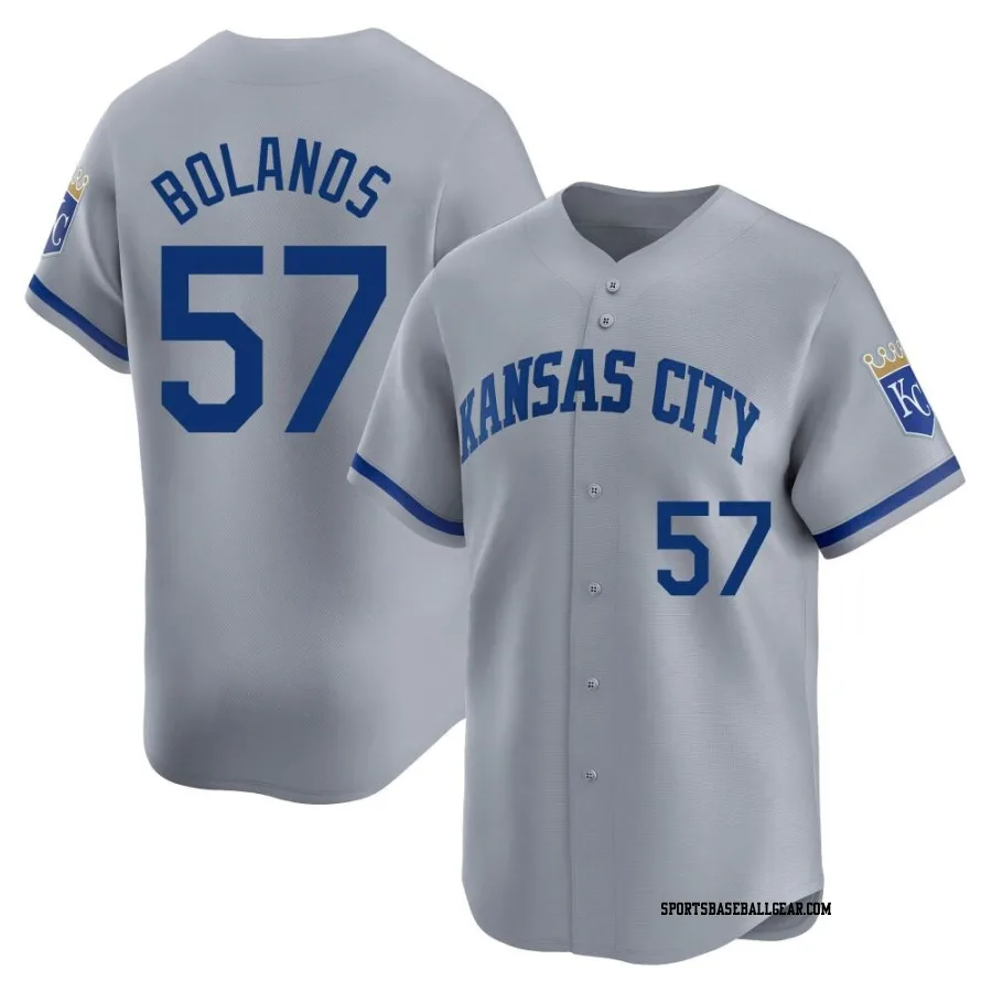 Ronald Bolanos Men's Kansas City Royals Gray Limited Away Jersey