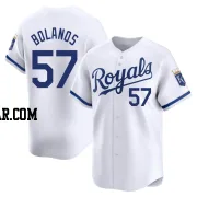 Ronald Bolanos Men's Kansas City Royals White Limited Home Jersey