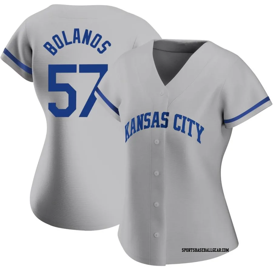 Ronald Bolanos Women's Kansas City Royals Gray Authentic 2022 Road Jersey