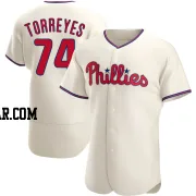 Ronald Torreyes Men's Philadelphia Phillies Cream Authentic Alternate Jersey