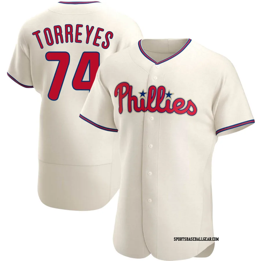 Ronald Torreyes Men's Philadelphia Phillies Cream Authentic Alternate Jersey