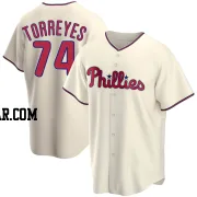 Ronald Torreyes Men's Philadelphia Phillies Cream Replica Alternate Jersey