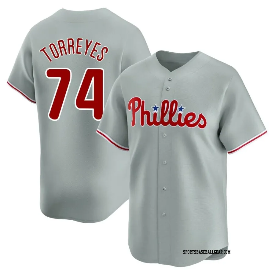 Ronald Torreyes Men's Philadelphia Phillies Gray Limited Away Jersey