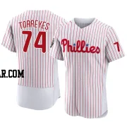 Ronald Torreyes Men's Philadelphia Phillies White Authentic 2022 World Series Home Jersey