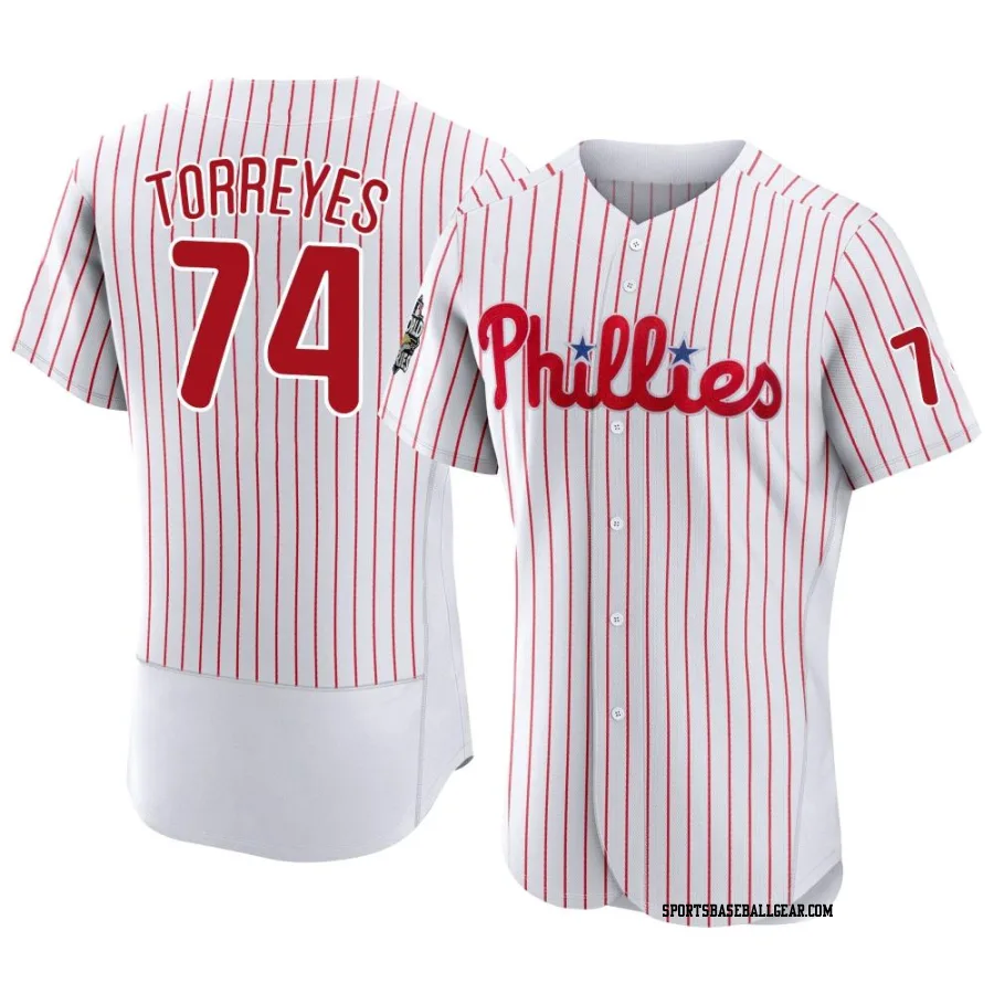 Ronald Torreyes Men's Philadelphia Phillies White Authentic 2022 World Series Home Jersey