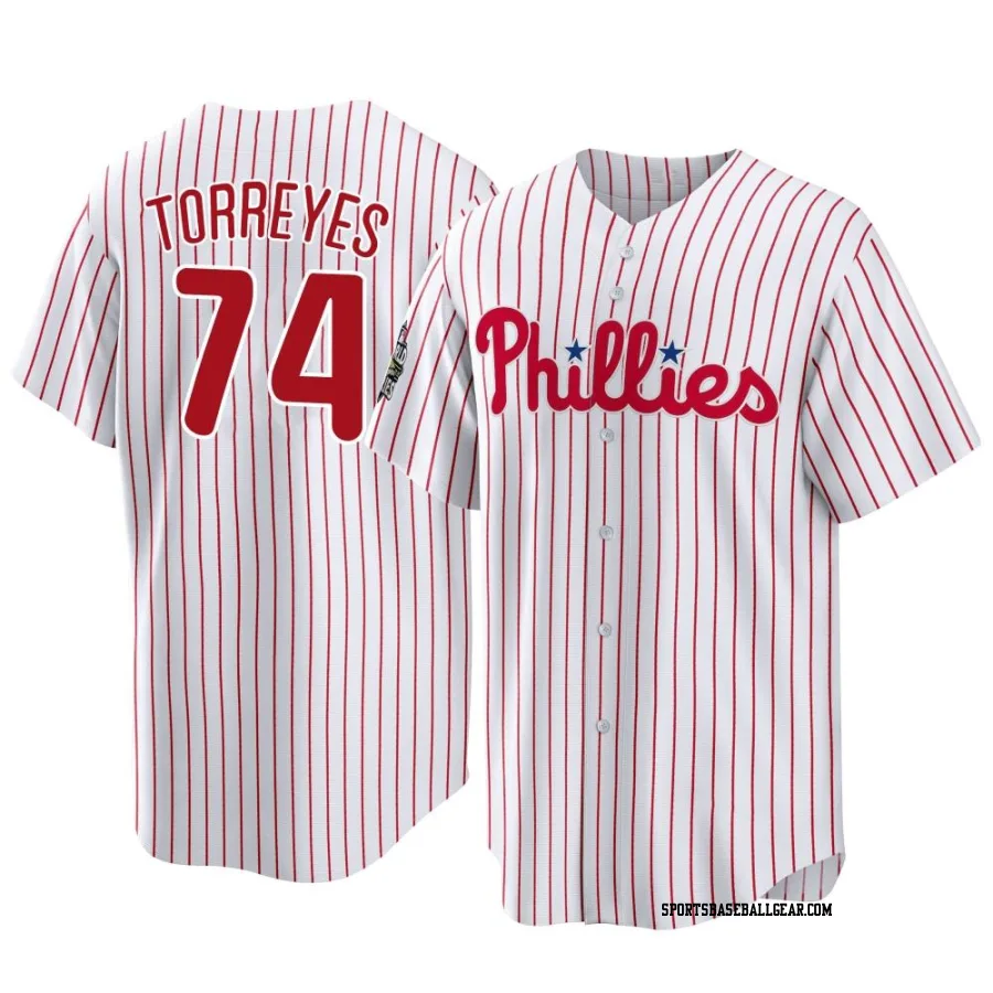 Ronald Torreyes Men's Philadelphia Phillies White Replica 2022 World Series Home Jersey