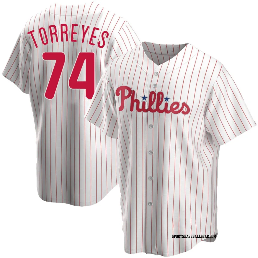 Ronald Torreyes Men's Philadelphia Phillies White Replica Home Jersey