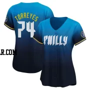 Ronald Torreyes Women's Philadelphia Phillies Blue Limited 2024 City Connect Jersey