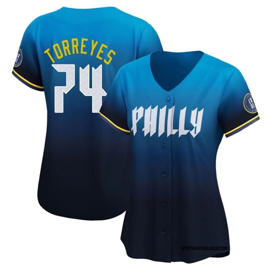 Ronald Torreyes Women's Philadelphia Phillies Blue Limited 2024 City Connect Jersey