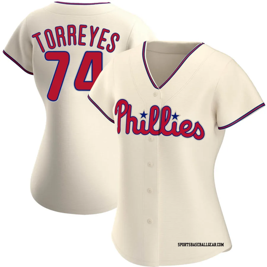 Ronald Torreyes Women's Philadelphia Phillies Cream Authentic Alternate Jersey