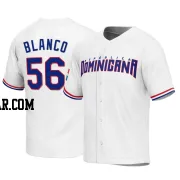 Ronel Blanco Men's Dominican Republic Baseball White Replica 2023 World Baseball Classic Jersey