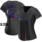 Ronel Blanco Women's Houston Astros Black Holographic Replica Alternate Jersey