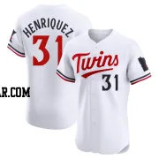 Ronny Henriquez Men's Minnesota Twins White Elite Home Jersey