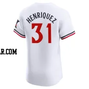 Ronny Henriquez Men's Minnesota Twins White Elite Home Jersey