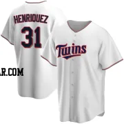 Ronny Henriquez Men's Minnesota Twins White Replica Home Jersey