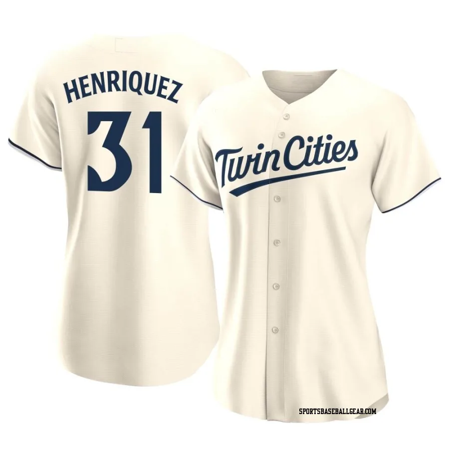 Ronny Henriquez Women's Minnesota Twins Cream Authentic Alternate Jersey