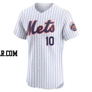 Ronny Mauricio Men's New York Mets White Elite Home Jersey